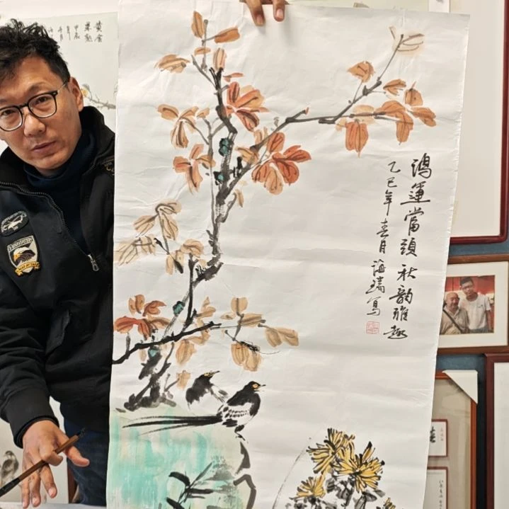 国画贾海瑞老师现场定制