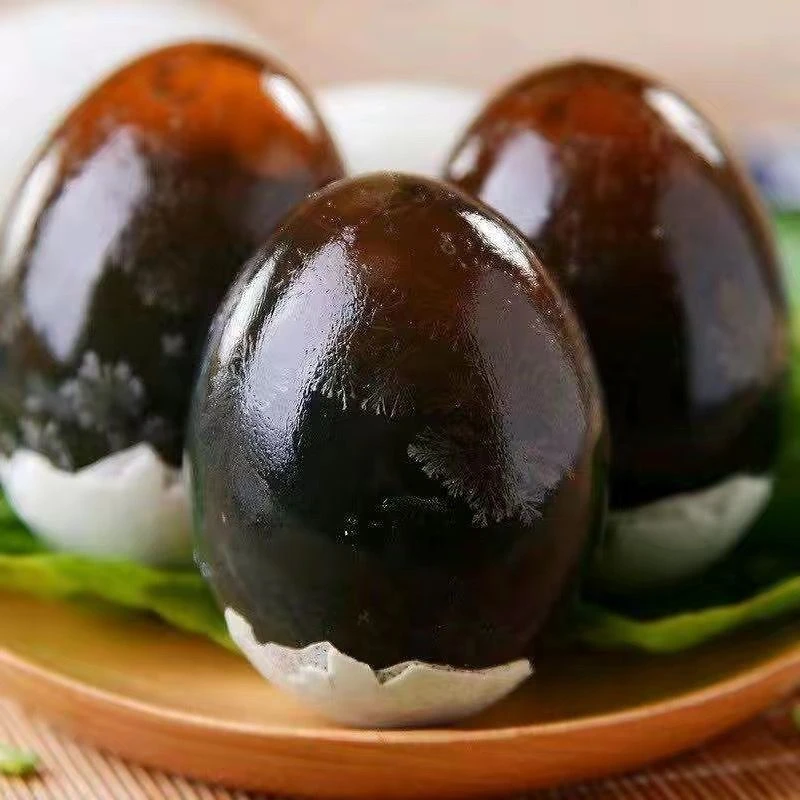 20枚/盒60-70克单枚皮蛋无铅工艺新鲜腌制溏心砂心松花蛋