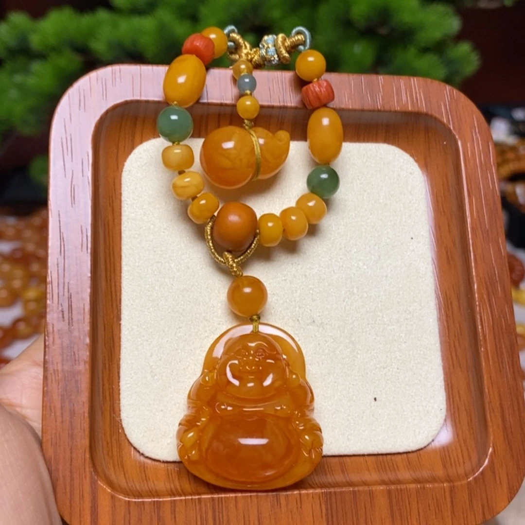 【闪购商品】蜜蜡颈饰未镶嵌项链