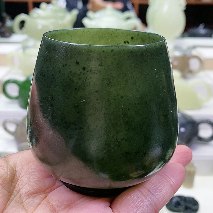 未镶嵌和田玉挂件茶杯200m l