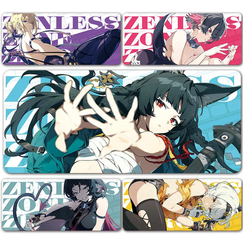 绝区零鼠标垫子超大号电脑键盘办公桌面垫锁边滑鼠垫游戏电竞周边