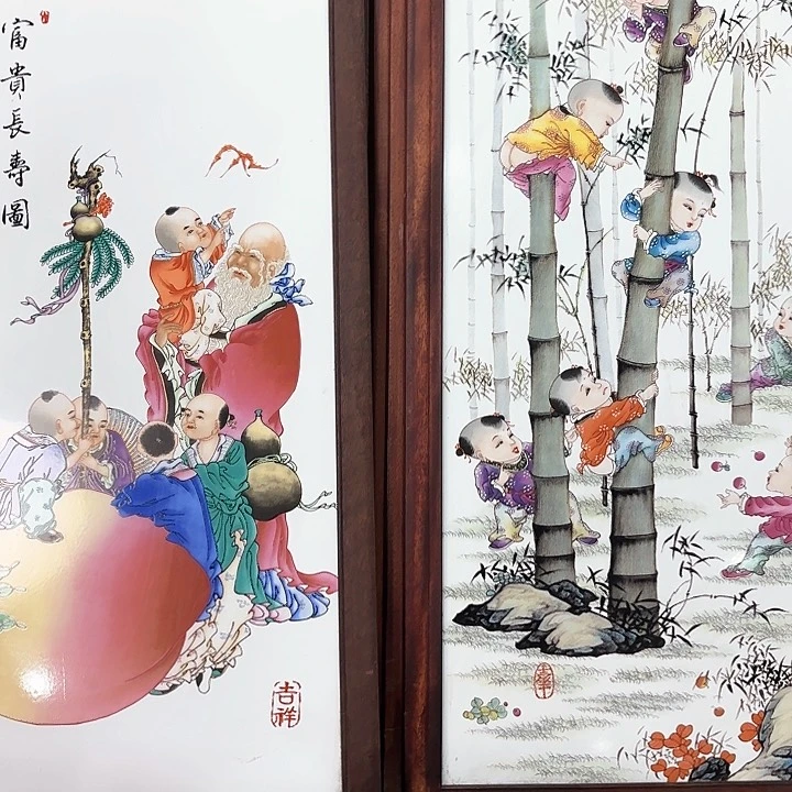 景德镇陶瓷瓷板画回*