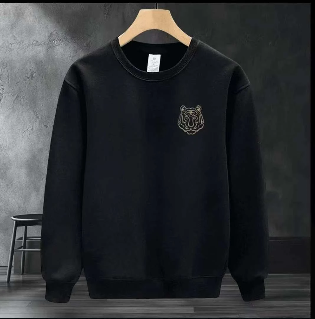 2025款加绒百搭卫衣时尚情侣休闲宽松潮流圆领253-虎头