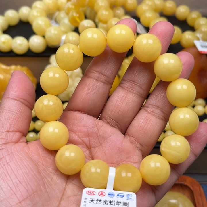 琥珀未镶嵌珠宝奇石M13号15+浓蜡妖花