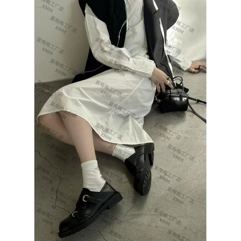 XMM.《英伦风卡扣鞋》春款时尚百搭潮流舒适休闲百搭洋气鞋-K639-6