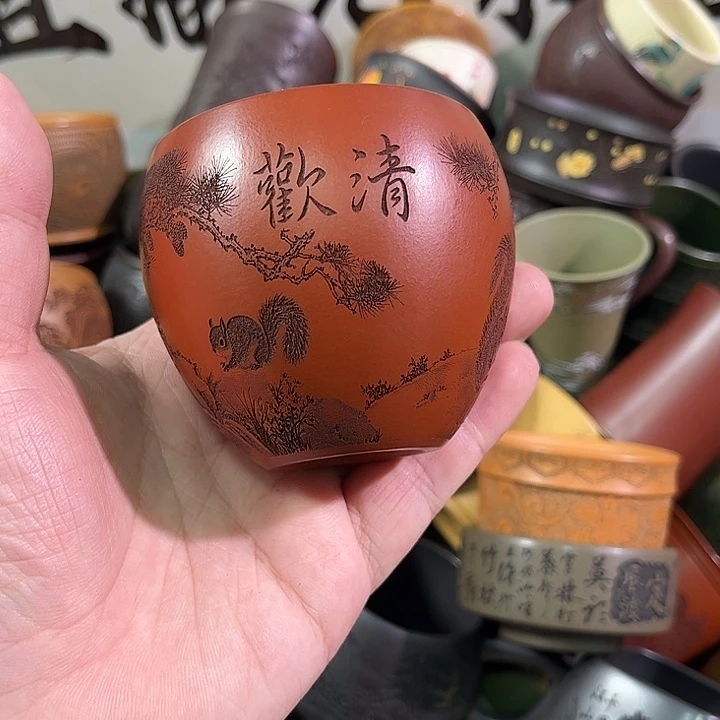 茶杯紫砂全手工紫砂主人杯