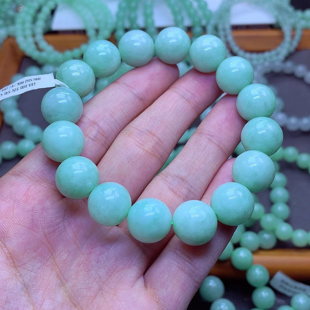 翡翠未镶嵌毛衣链卡13.5