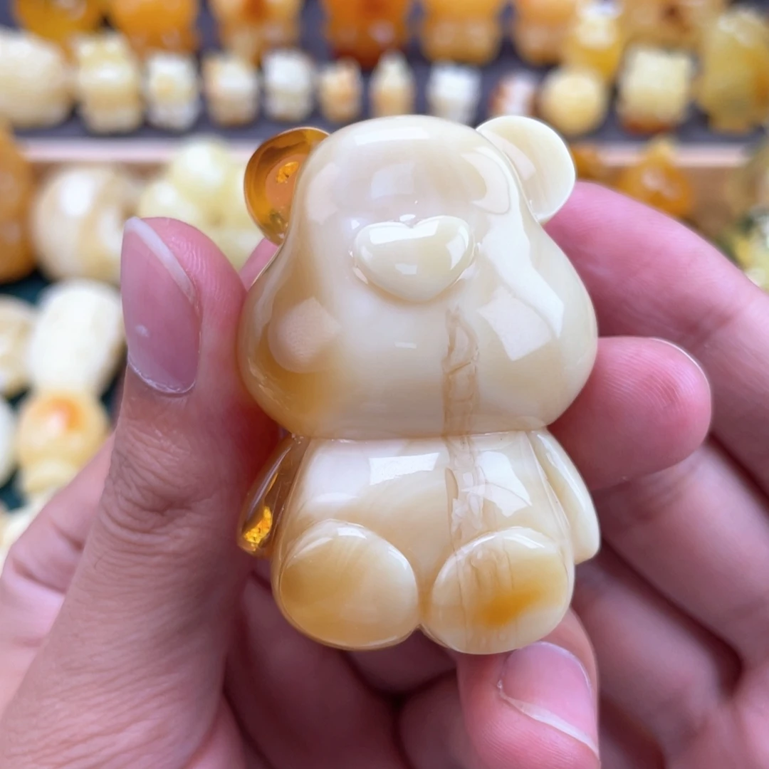 格***开琥珀未镶嵌裸石蜜蜡