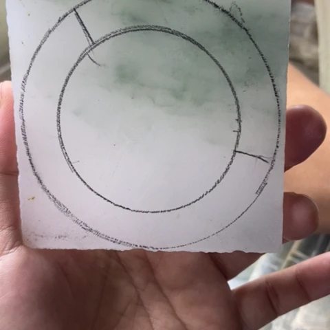 %***封石英质玉（金丝玉）未镶嵌手镯加工定制