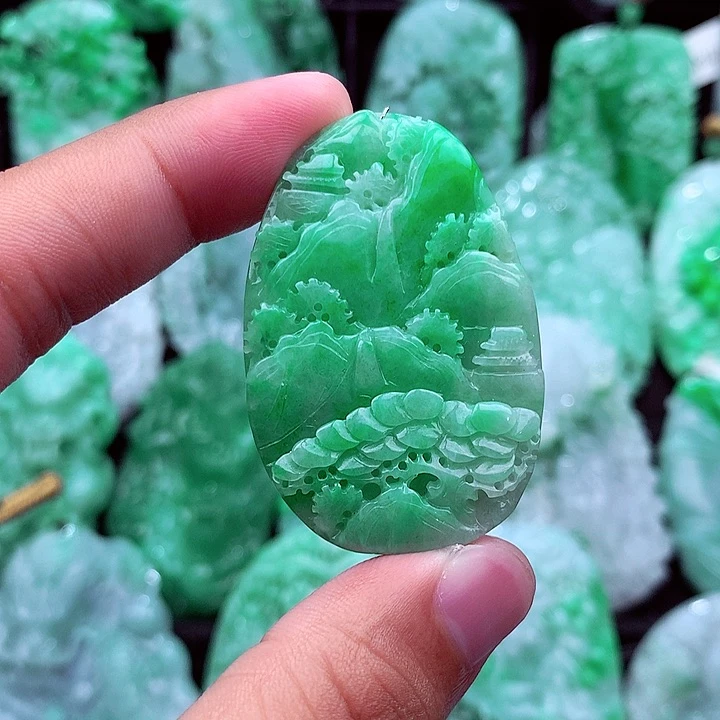 翡翠未镶嵌吊坠(不含链)