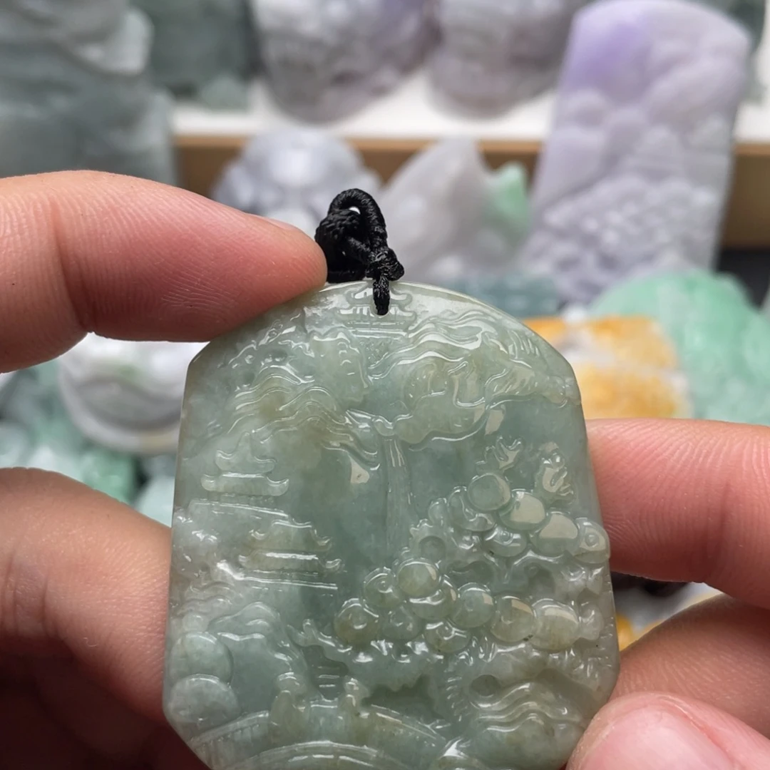 翡翠未镶嵌吊坠(不含链)