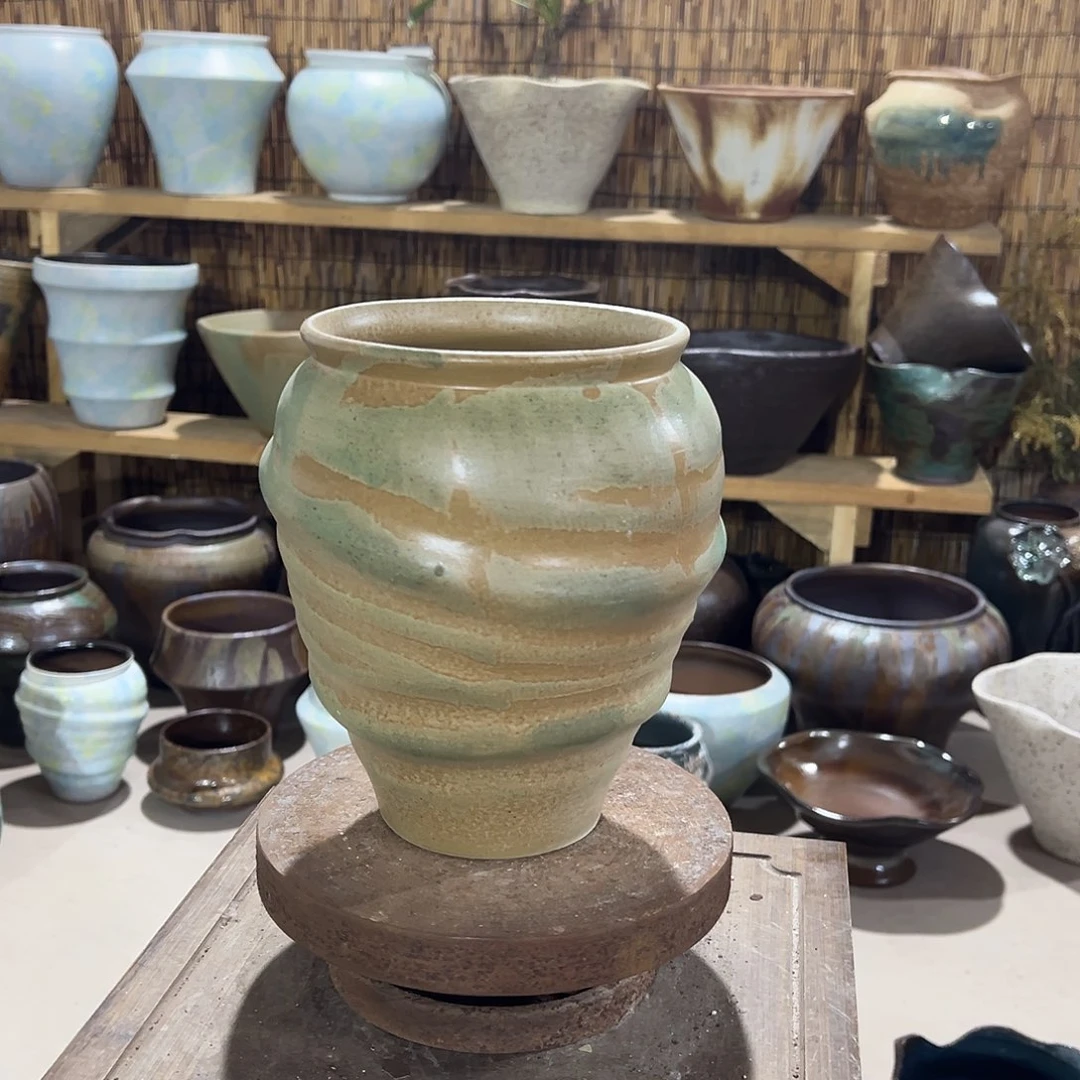 紫砂花盆高21/15花盆