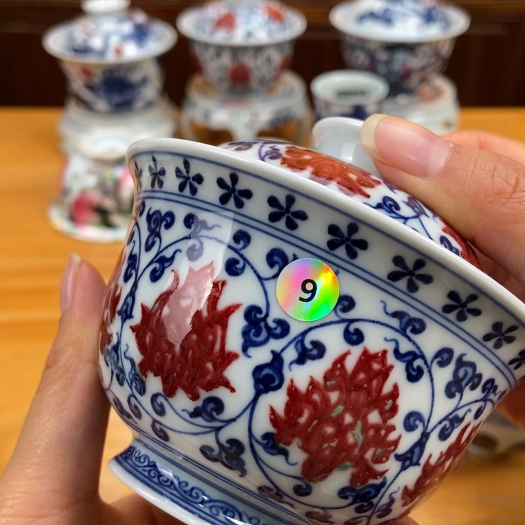 手绘现代茶具非古董