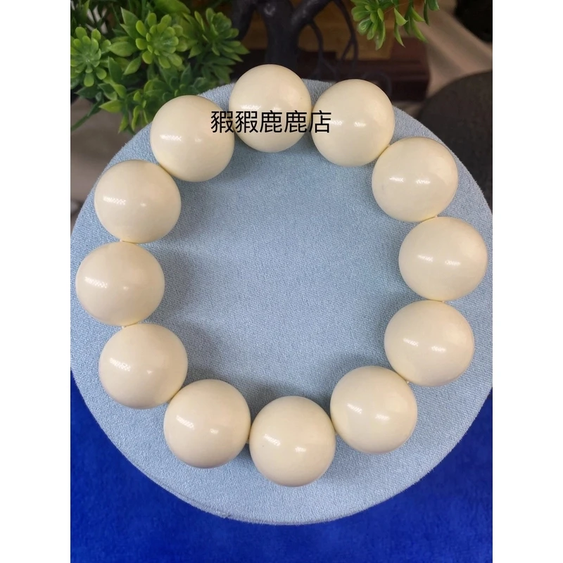 H78人工养殖鹿角雕刻2.0圆珠