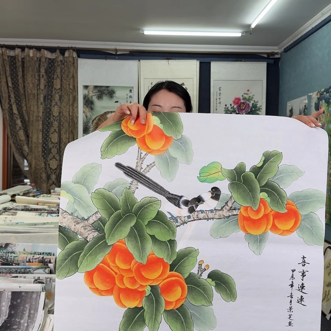 纯手绘国画作品作品