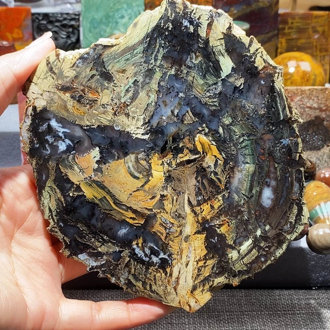 硅化玉未镶嵌天然北票硅化玉原石