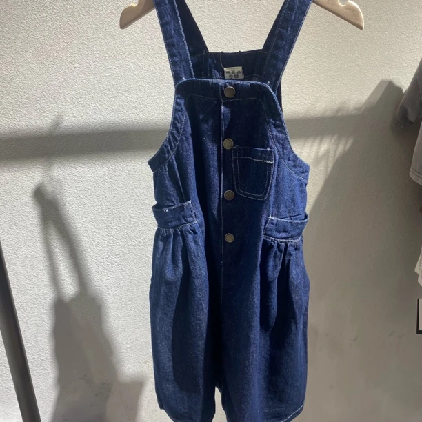 185儿童牛仔背带裙