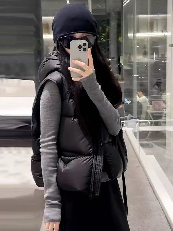 【蛋蛋专属】Young master高品质韩版宽松连帽鹅绒马甲