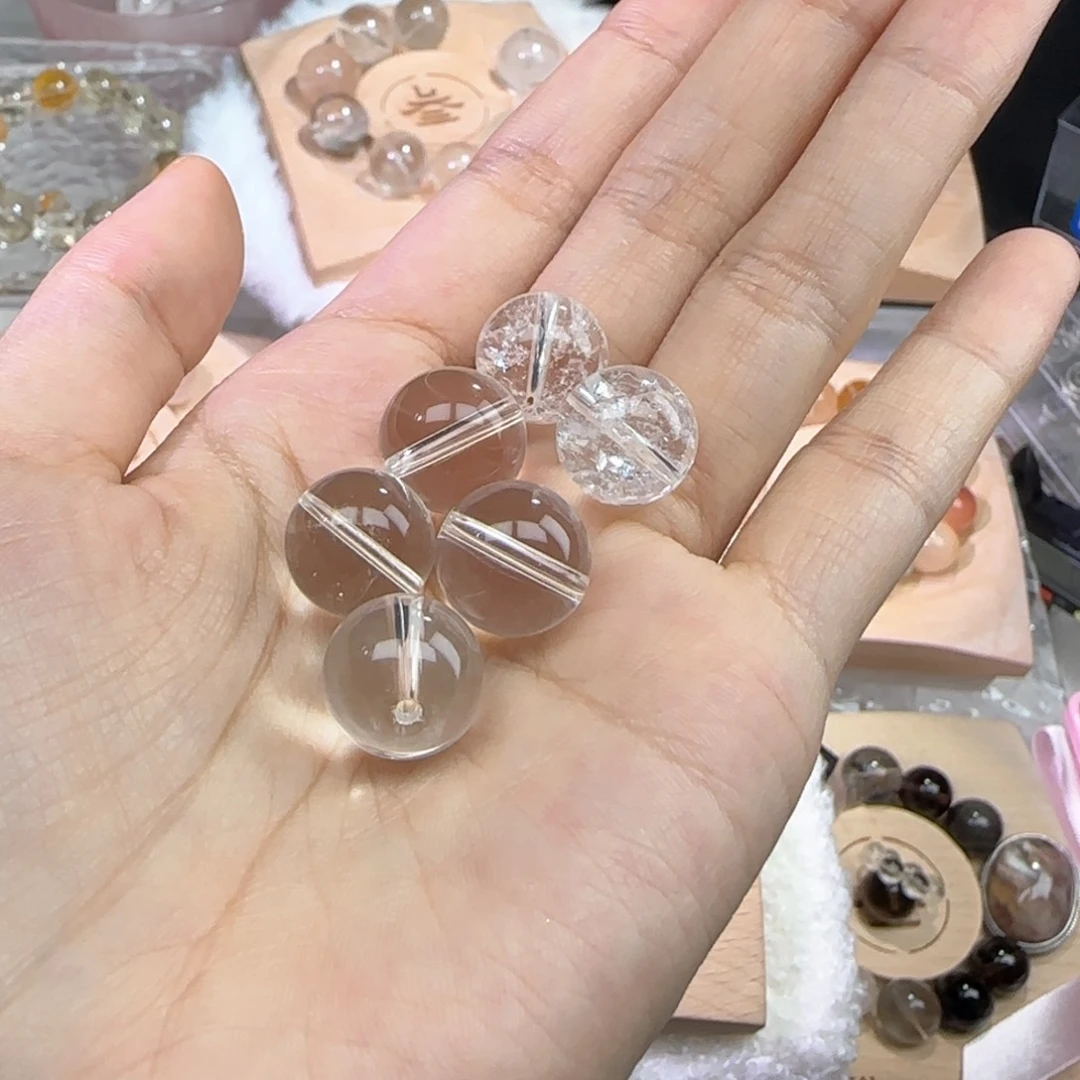 烟晶手链银S925镶嵌