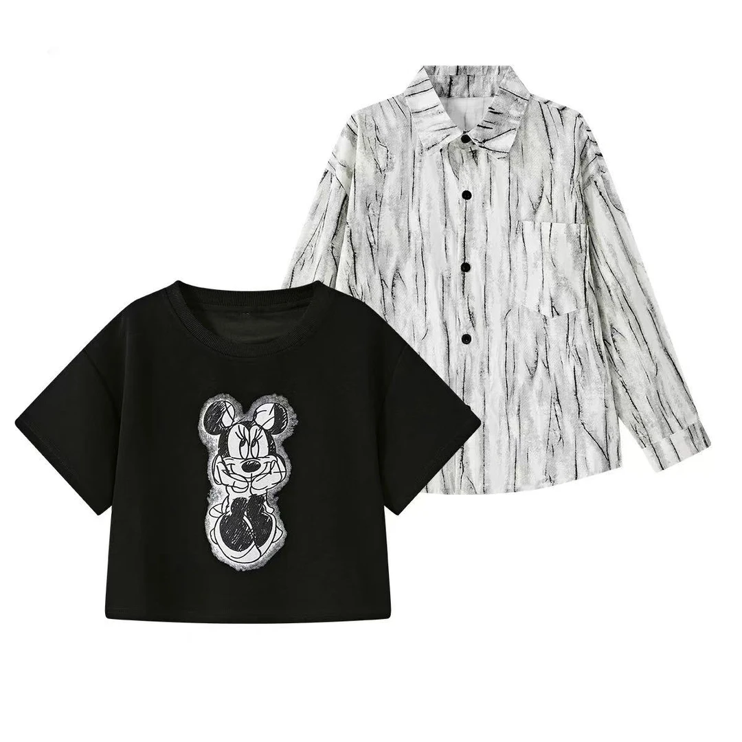 样衣【老鼠真两件】黑色老鼠卡通真两件