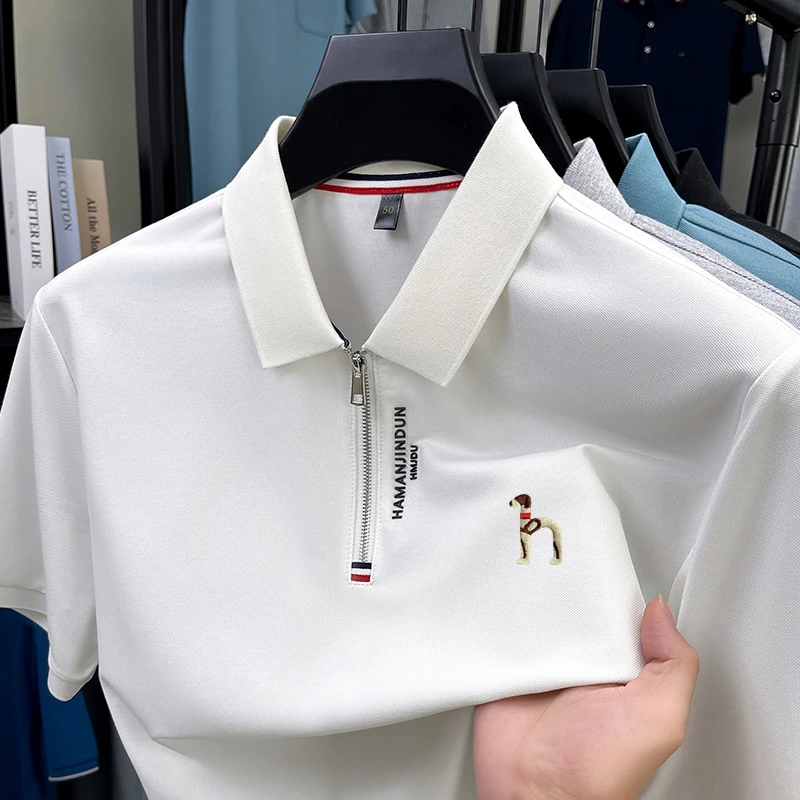 高品质纯棉格子夏季短袖衬衫男轻奢时尚免烫衬衣夏季透气潮流男装