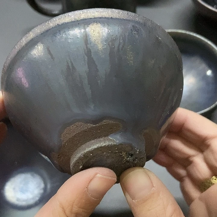 茶盏820 建窑建盏微瑕磨底