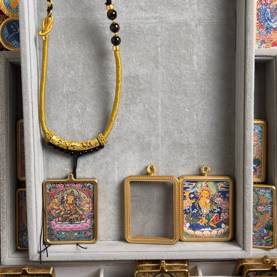 宁***ㅤ吊坠双面 两个文殊 定制