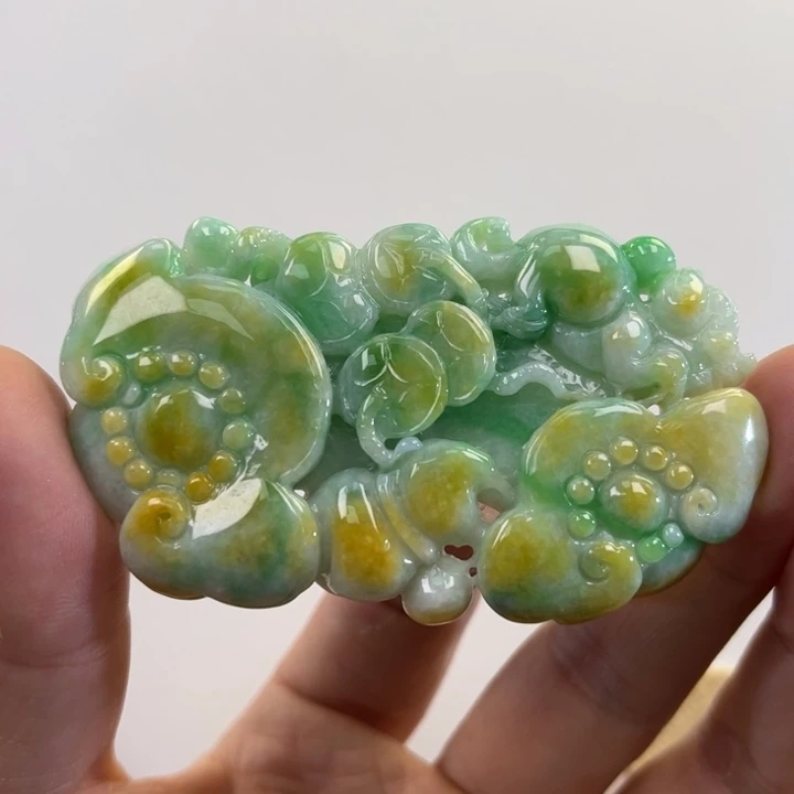翡翠吊坠(赠链)未镶嵌代编织