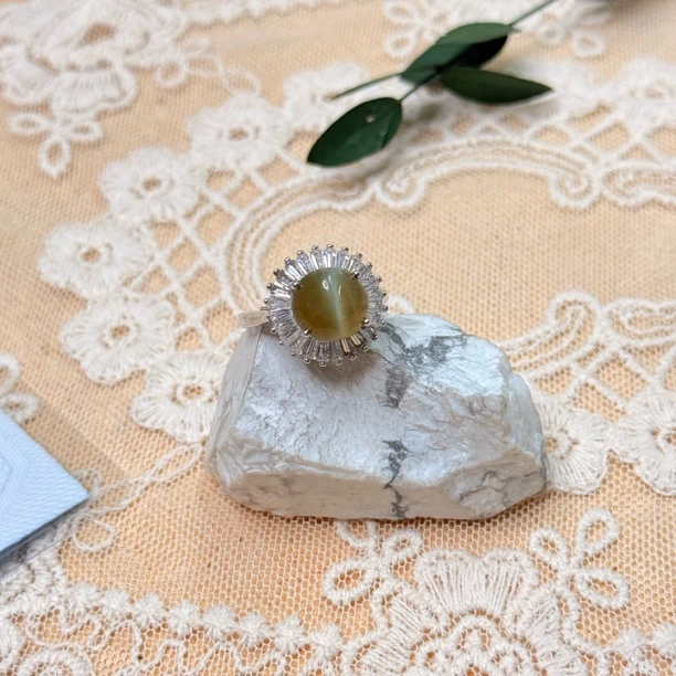 全新未使用  【六六中古】孤品和田玉925银开口戒指aj4807