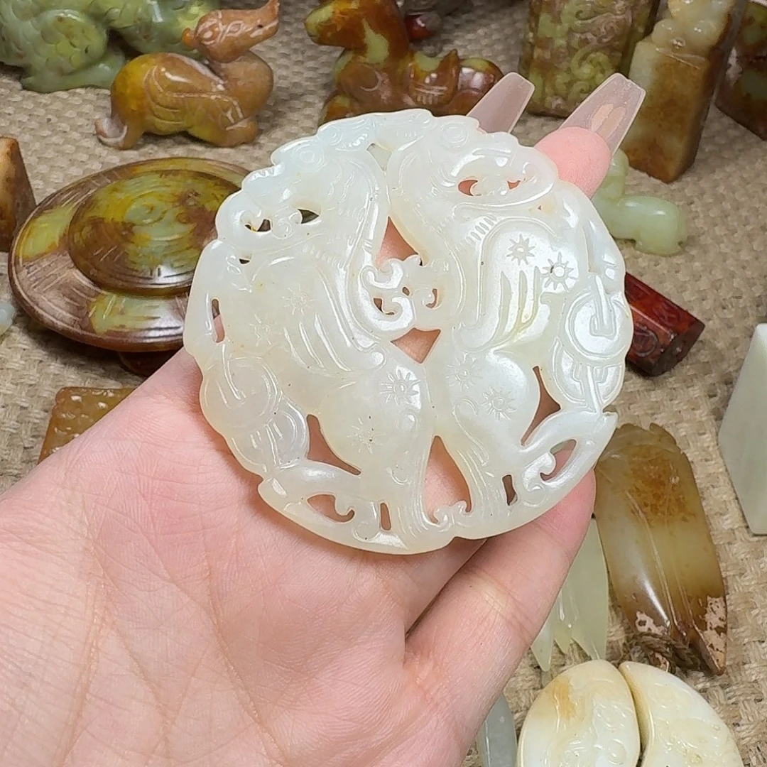 白玉菩提吊坠挂件