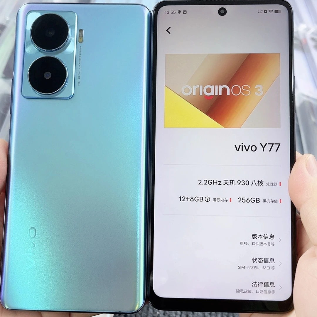 渐***远8新vivoＹ77蓝色12+256