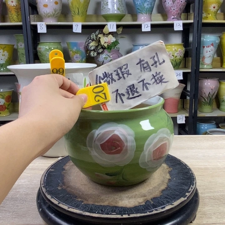 景德镇高温陶瓷花盆