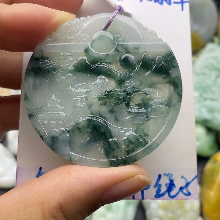翡翠未镶嵌颈饰天然翡翠