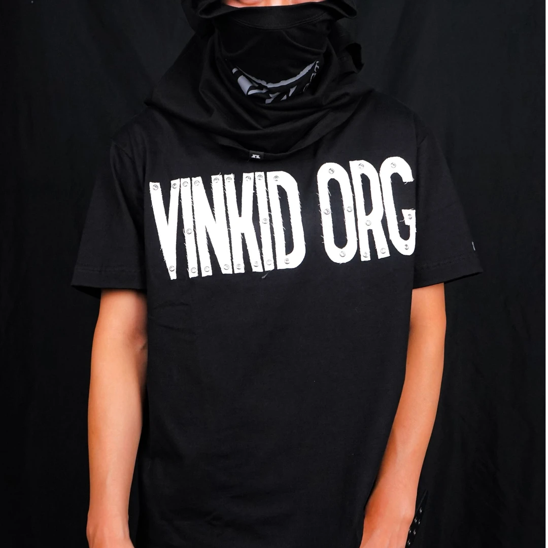 Vinkid（云梯）爪钉贴布304克重重磅T恤美式潮牌宽松挺阔街头短袖