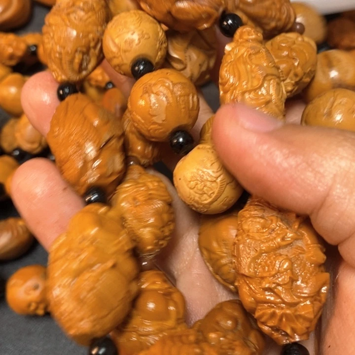 甜***甜橄榄核手串/手链橄榄微瑕3串有正圆