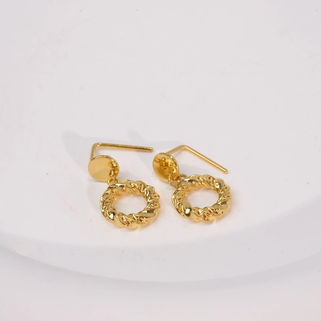 【小辛专属】足金999 5G精品莫比乌斯黄金耳钉耳坠 3.48 GPX015