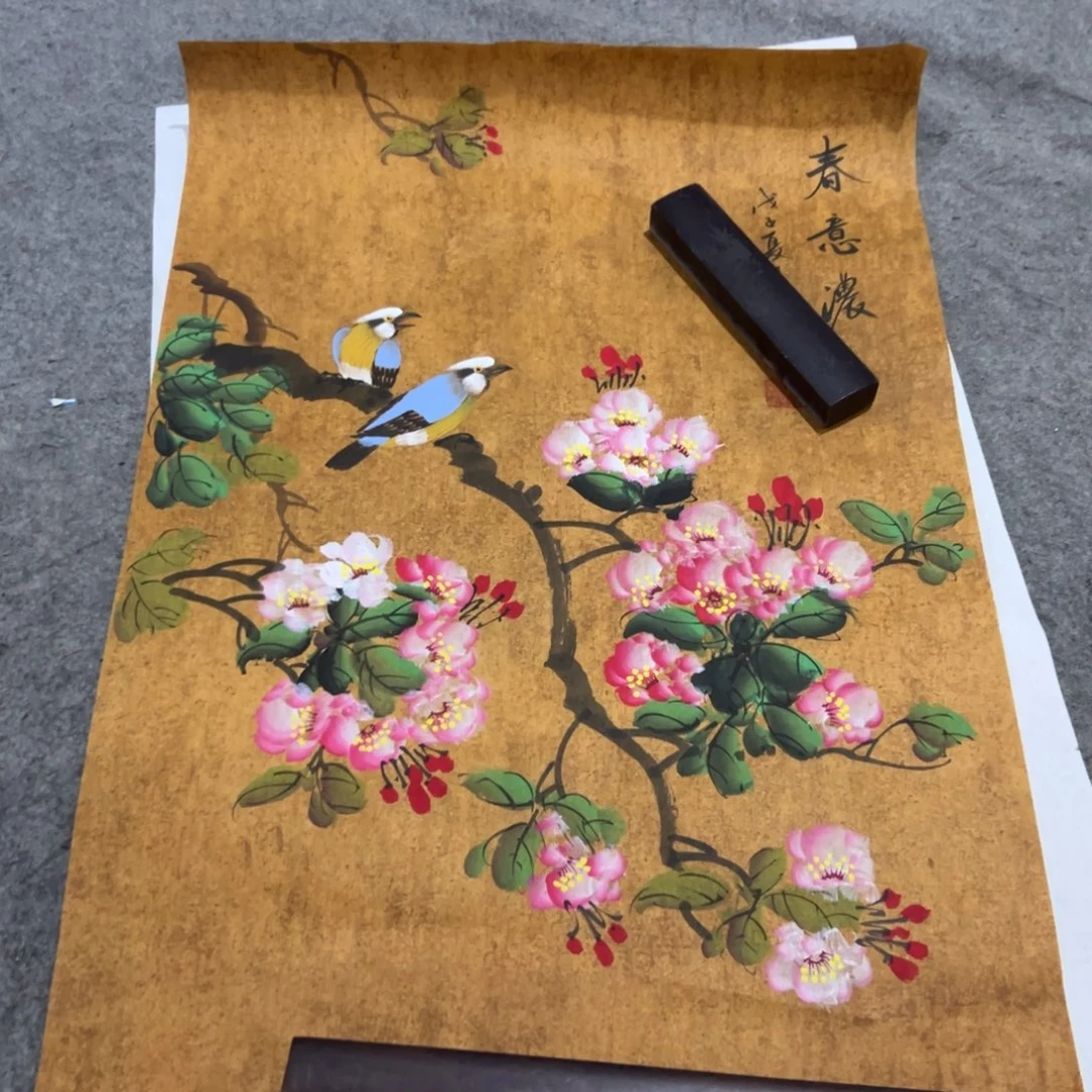 国画国画作品画心一张