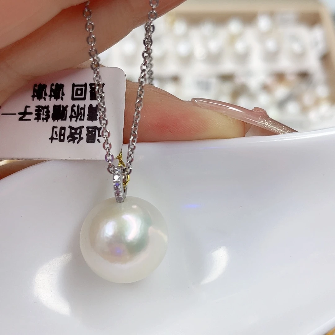 淡水珍珠未镶嵌吊坠(赠链)