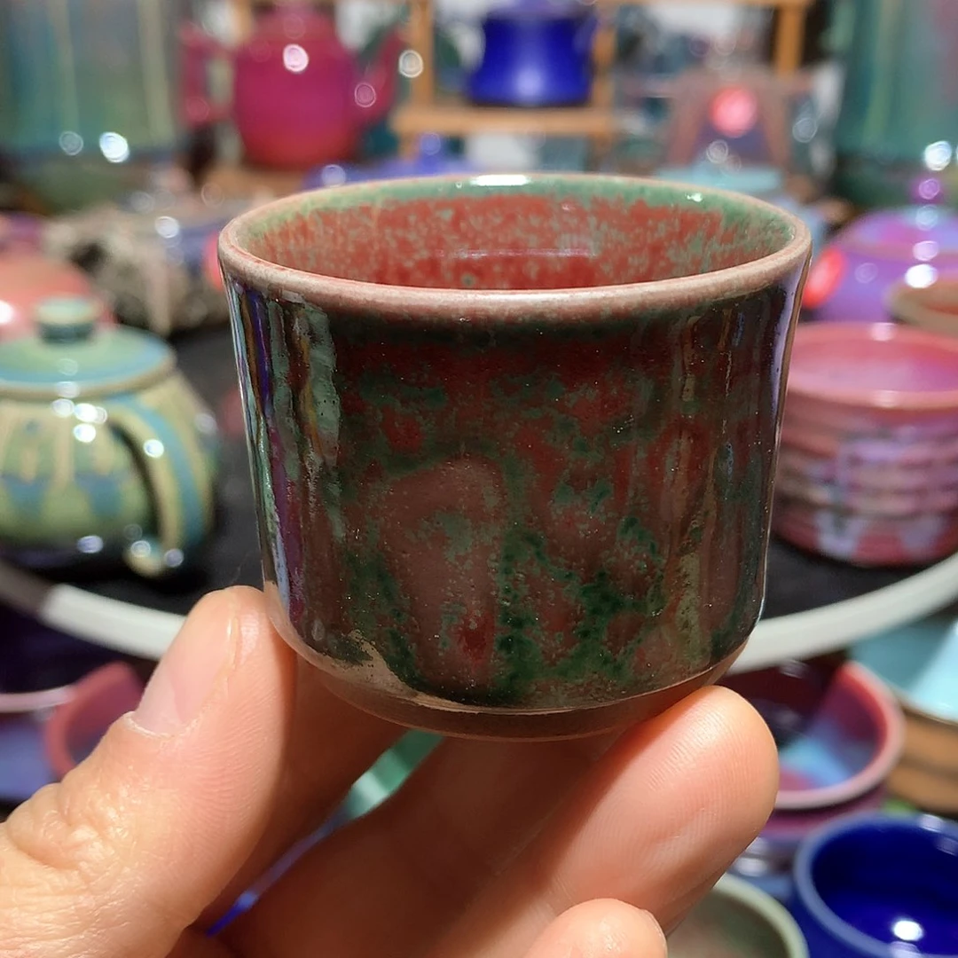 杯纯手工原矿炉钧釉约50毫升