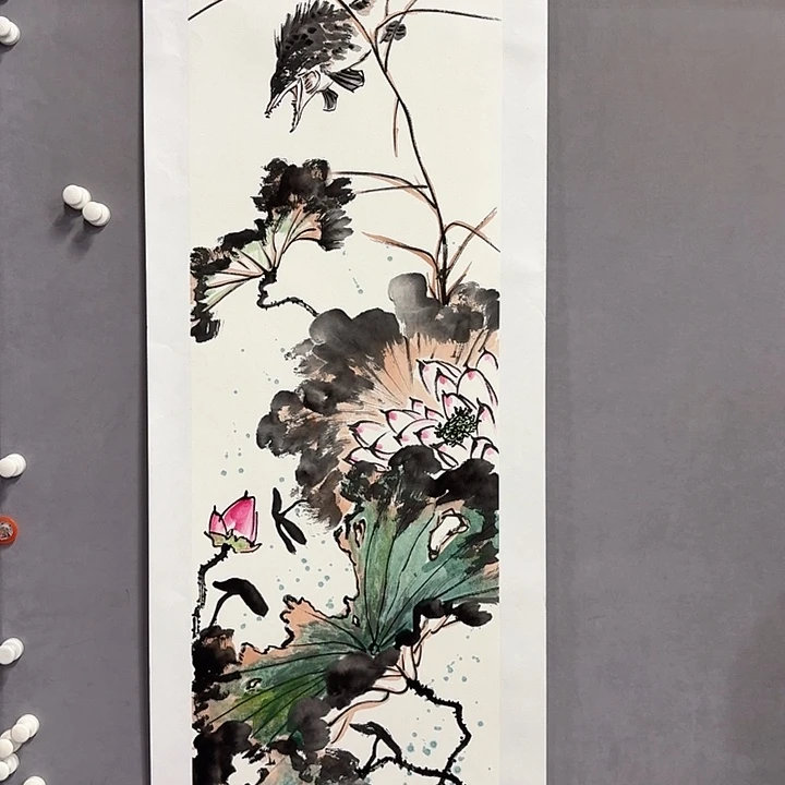 国画亲笔手绘放心去藏