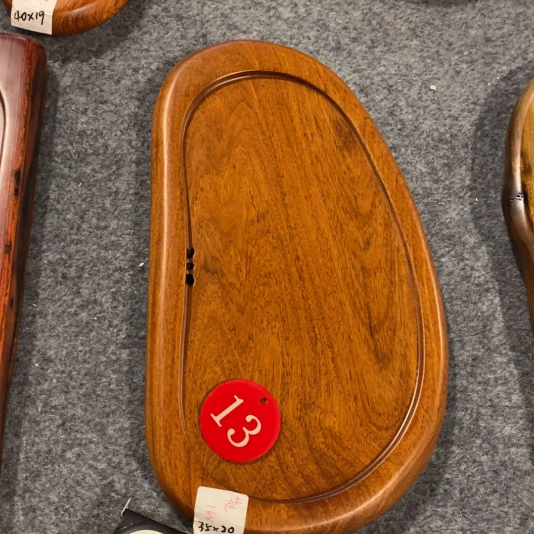 花梨木自然随形茶盘35-20