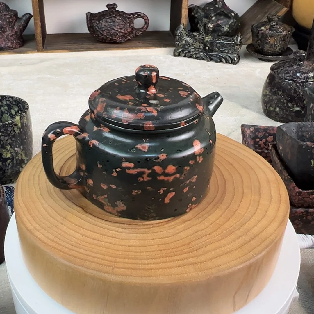 梅花玉红梅德钟壶