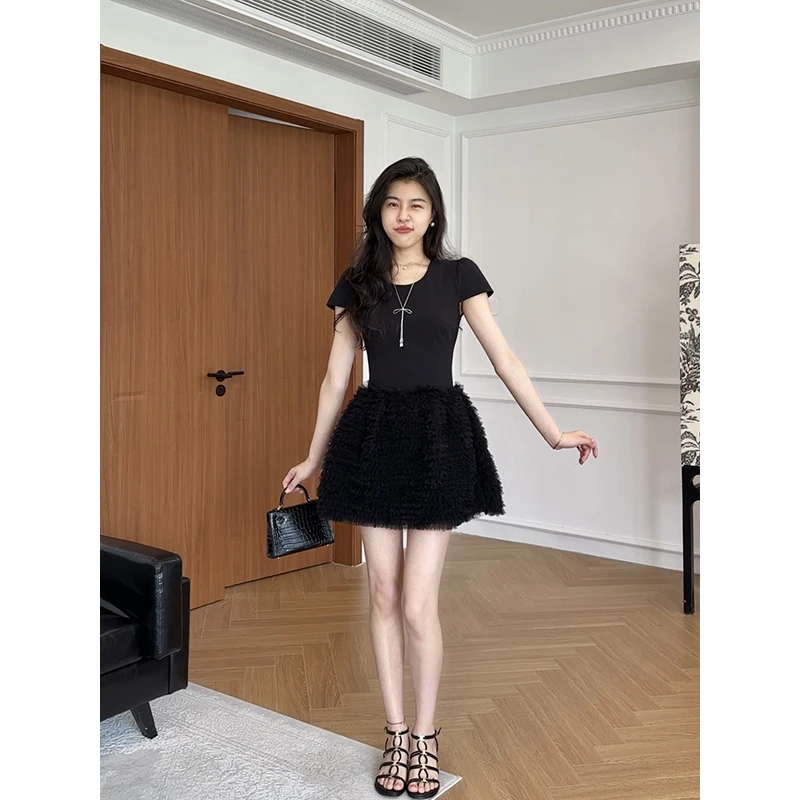 张阿星【约会首选】小众高级感轻礼服蛋糕连衣裙W425Q07478