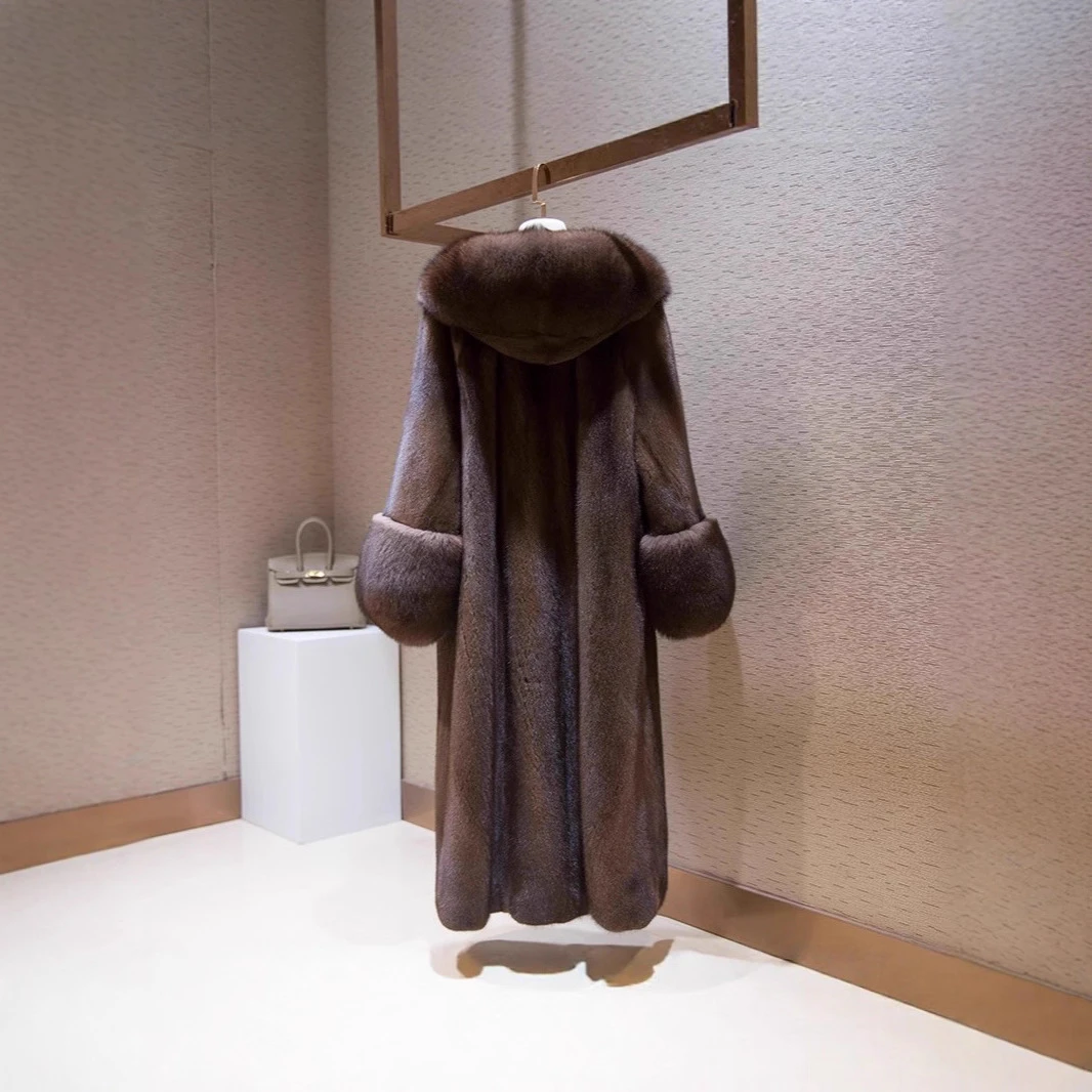 2025冬季貂皮大衣外套加厚保暖新款宽松跨境出口品质女轻奢