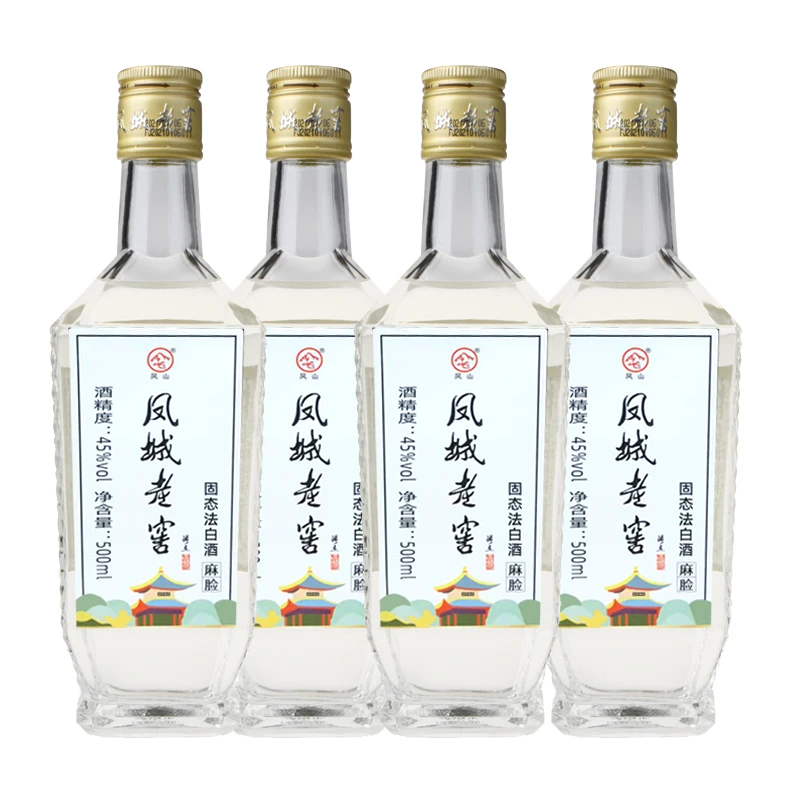 凤城老窖45度麻脸酱香型粮食酒500ml/瓶瓶装42度500