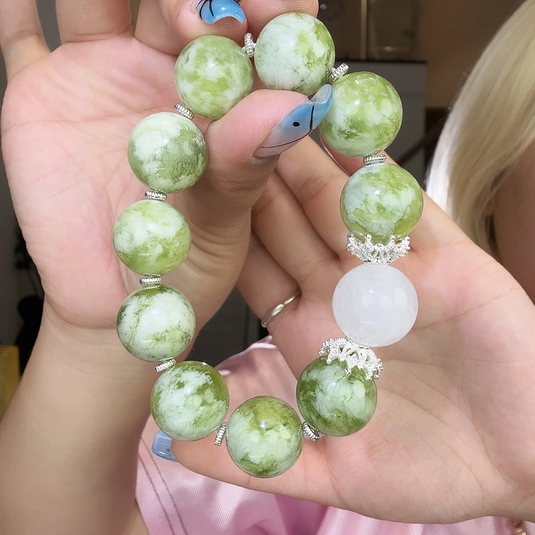 岫玉合金手镯大手围