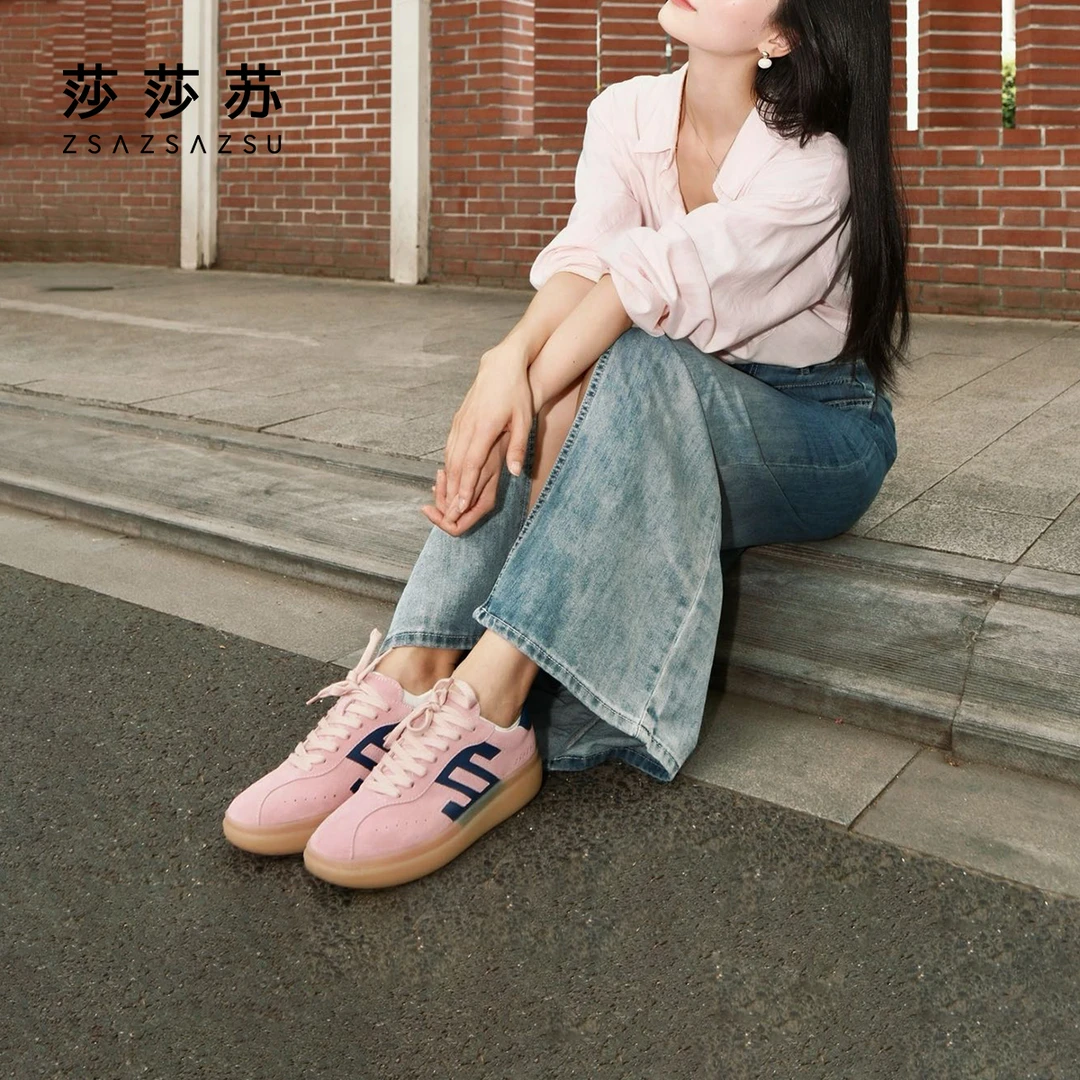 ZSAZSAZSU/莎莎苏运动休闲板鞋复古德训鞋马卡龙女ZA65151-30