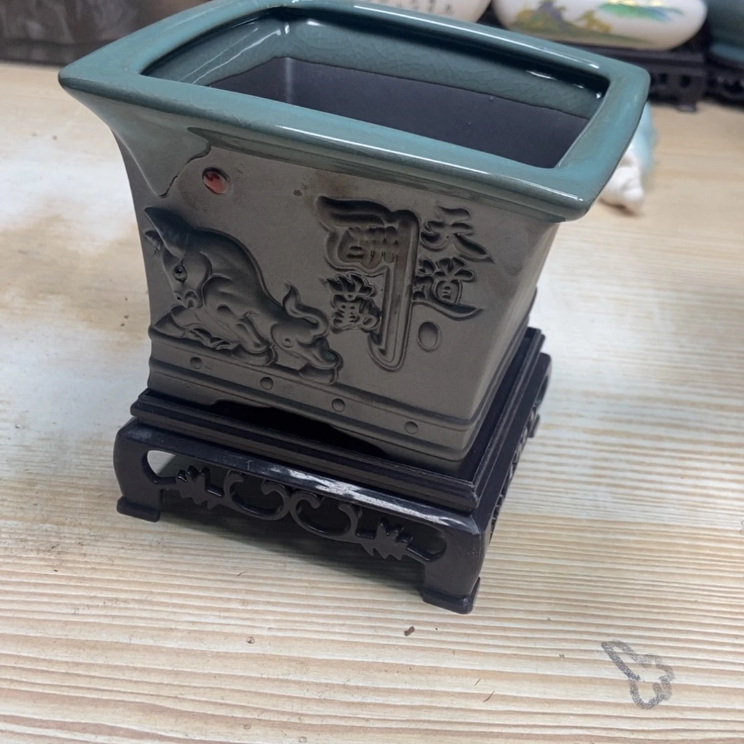 瓷片陶瓷花盆陶瓷艺术