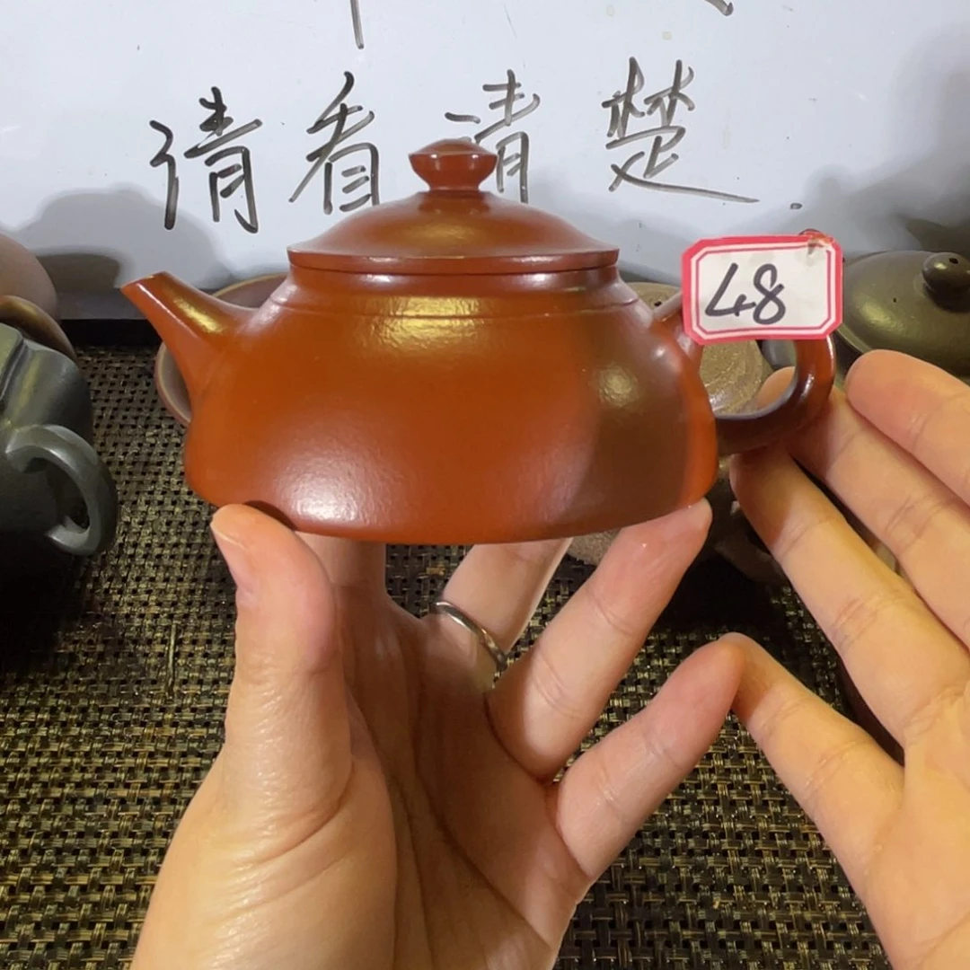 紫砂茶壶人**义立帽全手微瑕