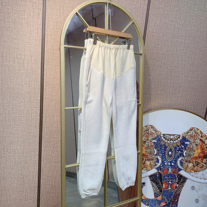 SS045孕妇杏色裤子L90-130XL140